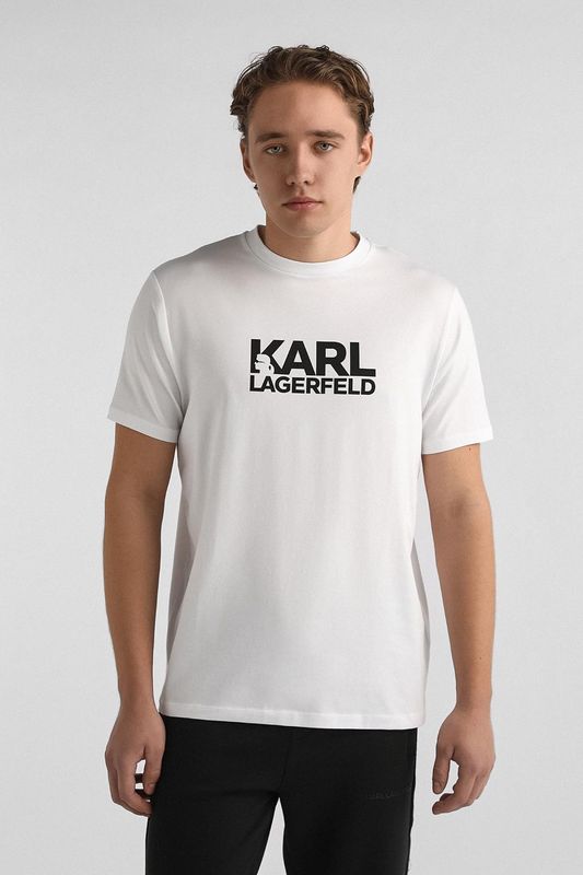 Футболка хлопковая с логотипом Karl Lagerfeld