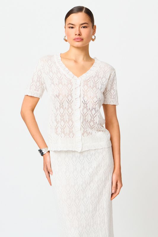 Костюм вязаный из кардигана и юбки Vittoria Vicci