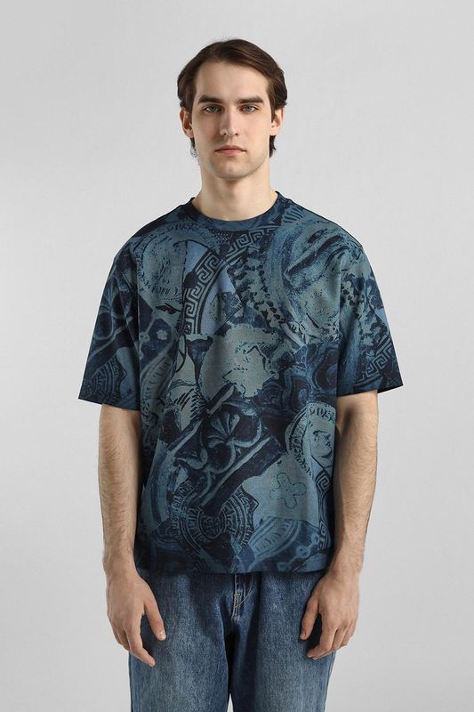 Футболка хлопковая с принтом Desigual
