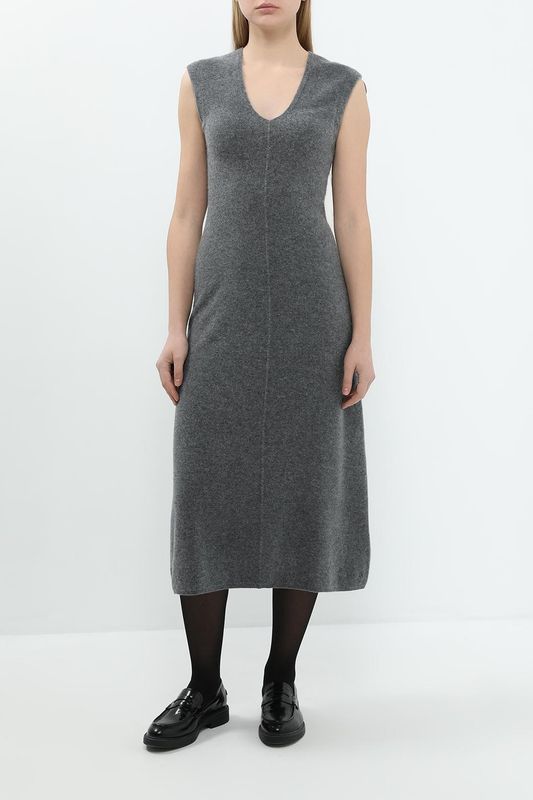 Платье трикотажное с v-вырезом без рукавов Calvin Klein