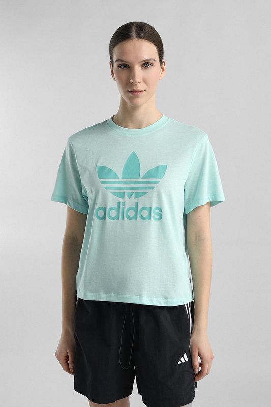 Футболка хлопковая с логотипом Adidas