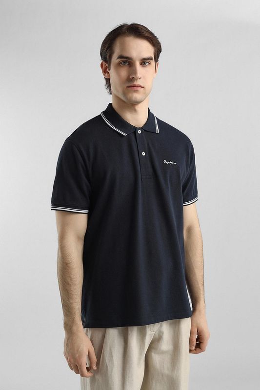 Поло хлопковое PEPE JEANS