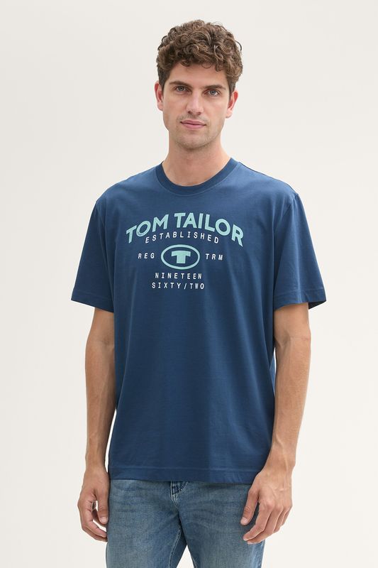 Футболка хлопковая с логотипом TOM TAILOR