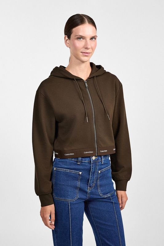 Толстовка на молнии с капюшоном Calvin Klein Jeans