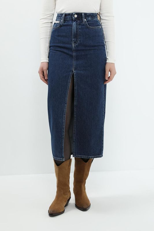 Юбка джинсовая с разрезом Calvin Klein Jeans