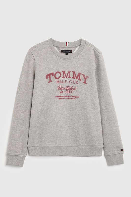 Свитшот хлопковый с логотипом Tommy Hilfiger
