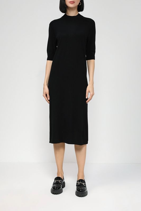 Шерстяное платье с коротким рукавом Calvin Klein