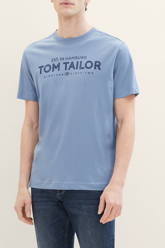 Футболка хлопковая с логотипом TOM TAILOR