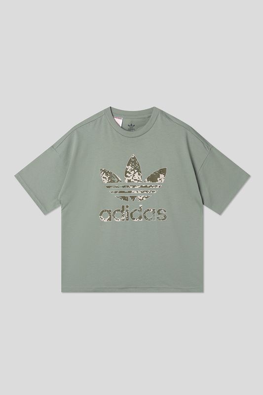 Футболка хлопковая с логотипом Adidas