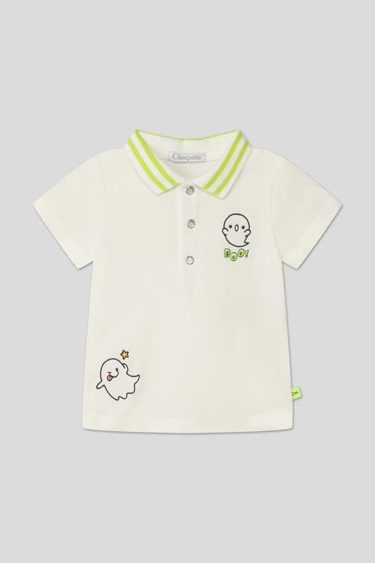 Поло хлопковое с принтом Choupette
