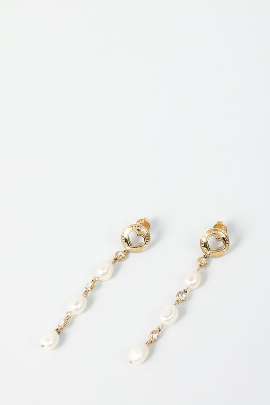 Серьги с бисером и кристаллами Guess
