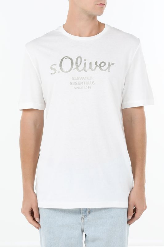 Футболка хлопковая с логотипом s.Oliver