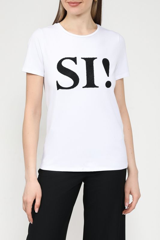 Футболка хлопковая с принтом More&More