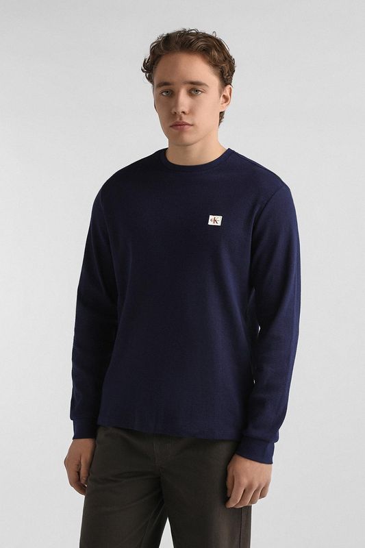 Лонгслив из смесового хлопка Calvin Klein Jeans