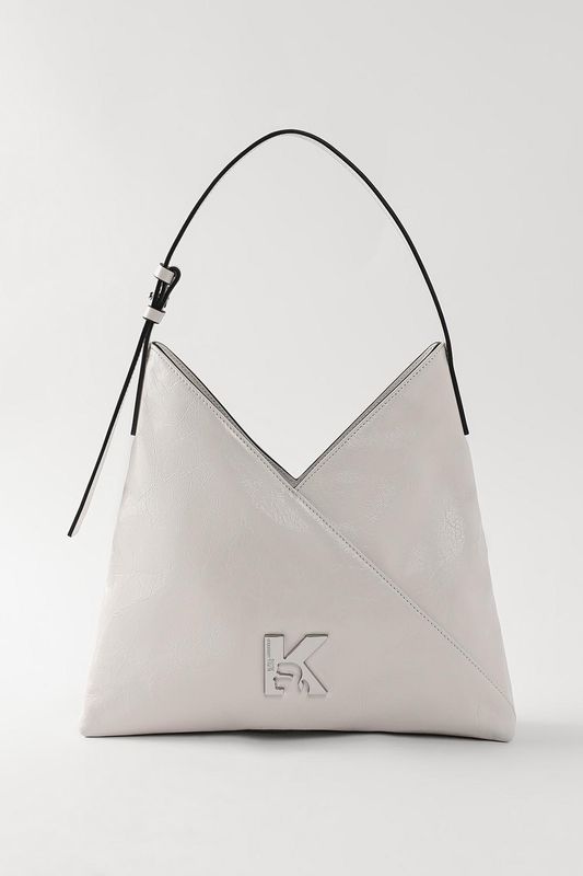 Сумка хобо кожаная Geo Karl Lagerfeld Jeans