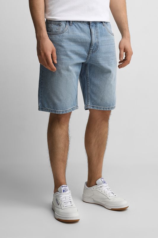 Шорты джинсовые с эффектом потертости Republic of Denim