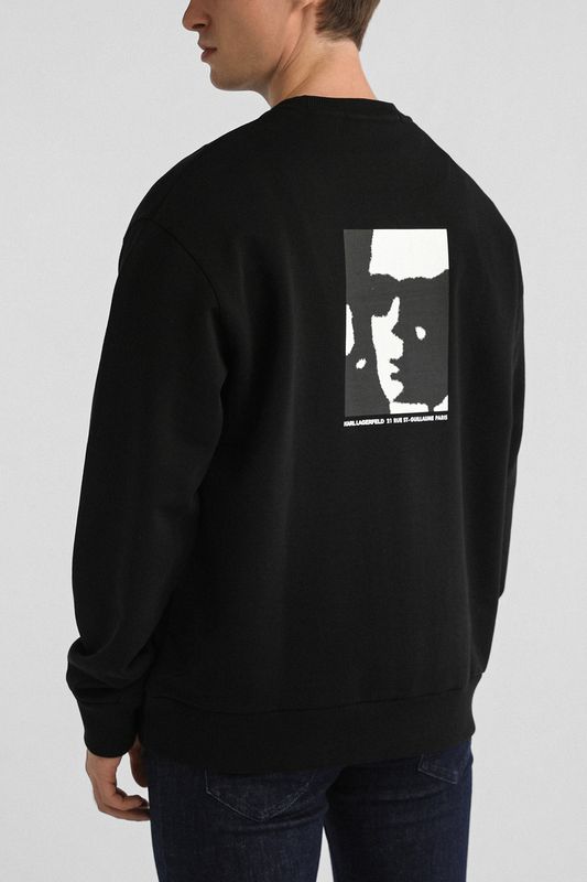 Свитшот хлопковый с логотипом Karl Lagerfeld