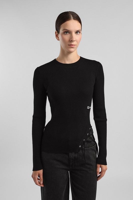 Джемпер на шнуровке из вискозы Karl Lagerfeld Jeans