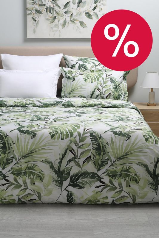 Пододеяльник из сатина с принтом Tropical afternoon 21maison