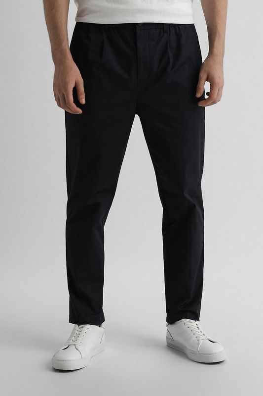 Брюки хлопковые зауженного кроя Casual Friday