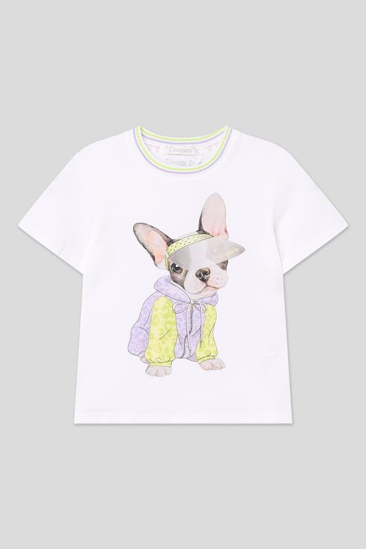 Футболка хлопковая с принтом Choupette