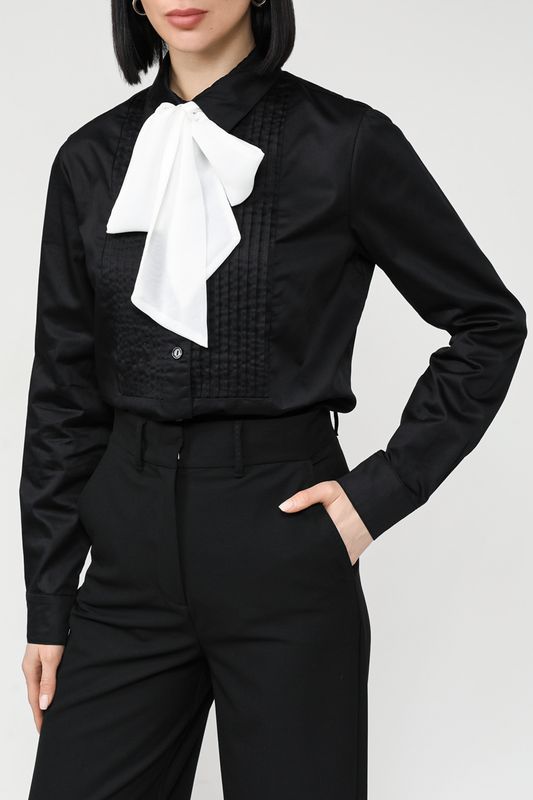 Рубашка хлопковая с бантом SABRINA SCALA