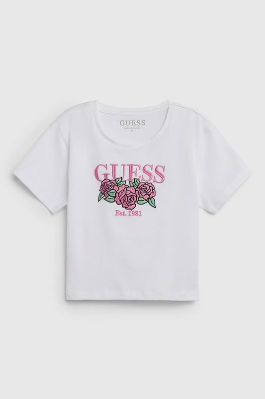 Футболка хлопковая с логотипом Guess