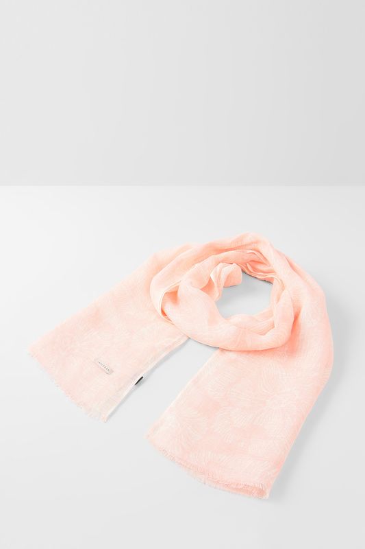 Льняной платок с цветочным принтом Lasessor