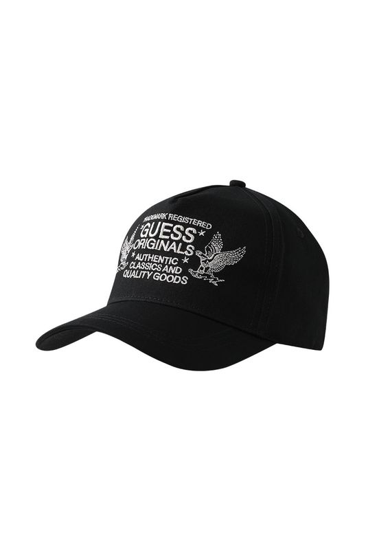 Бейсболка хлопковая с принтом Guess