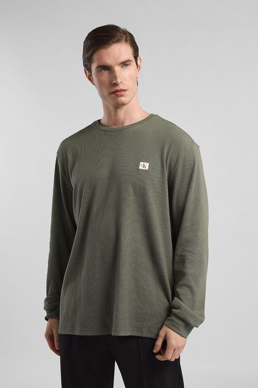 Лонгслив хлопковый Calvin Klein Jeans
