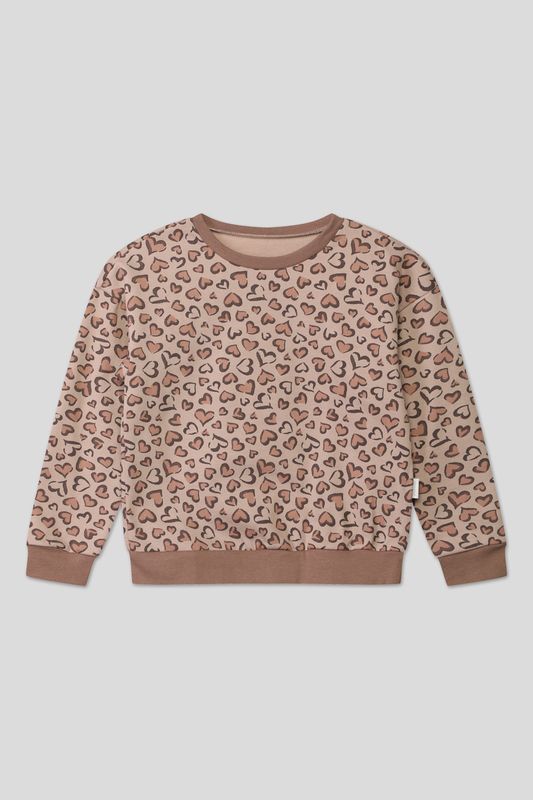 Свитшот с принтом Сердечки Aspaya