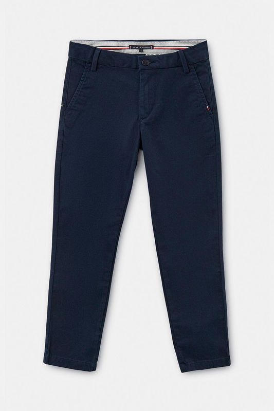 Брюки хлопковые с логотипом Tommy Hilfiger