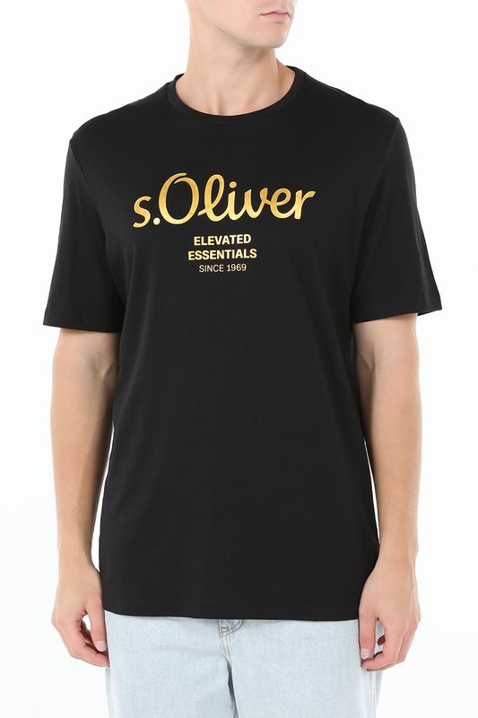 Футболка хлопковая с логотипом s.Oliver