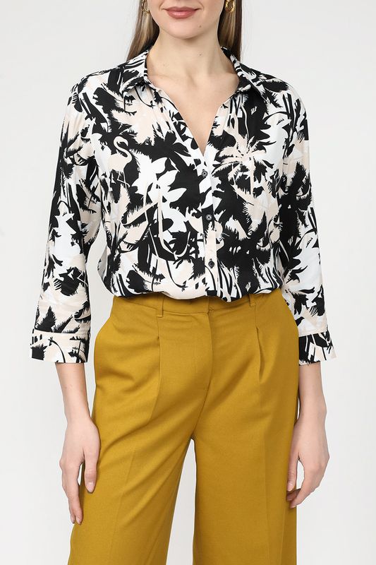 Блуза с V-вырезом и принтом Gerry Weber