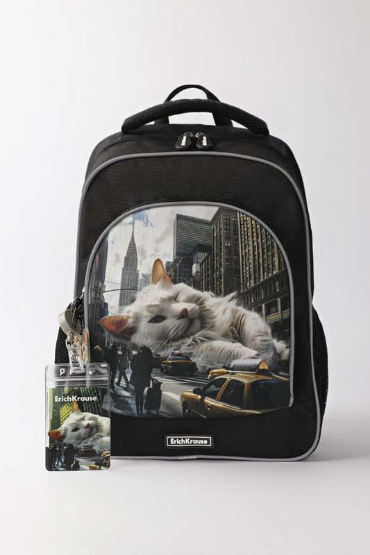 Рюкзак с принтом Big City Cats ErichKrause
