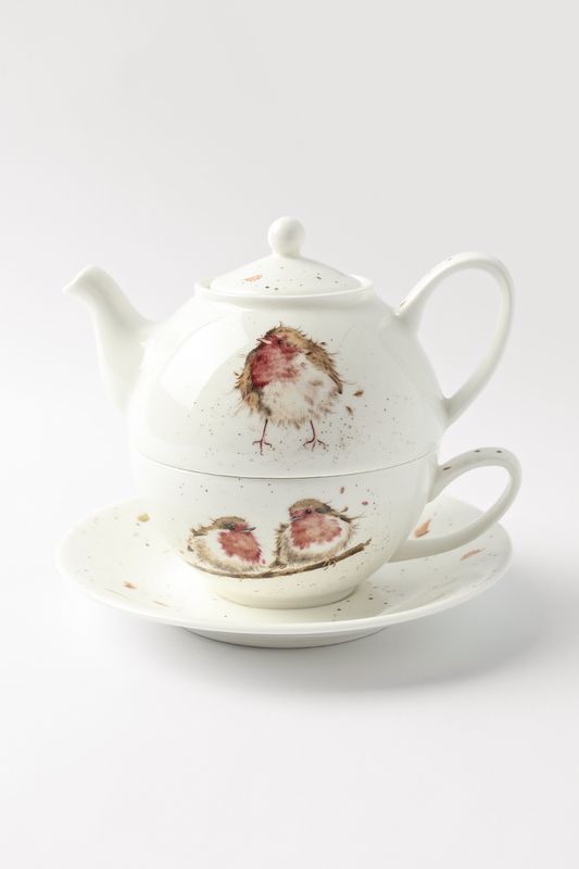 Чайник заварочный с чашкой из фарфора Wrendale Designs Royal Worcester