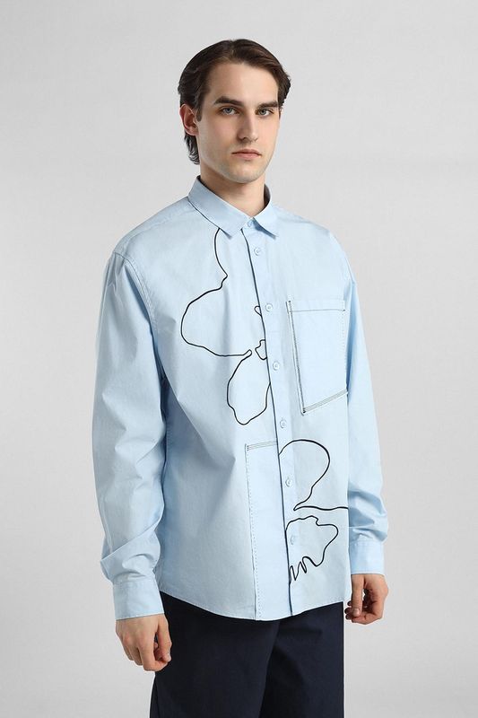 Рубашка хлопковая свободного кроя Desigual