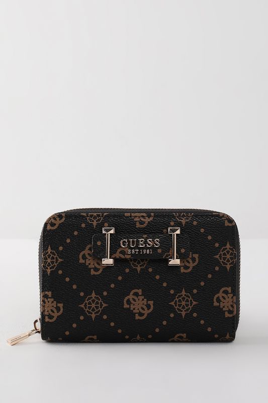 Кошелек на молнии с принтом Guess
