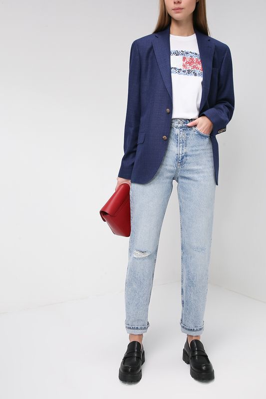 Джинсы с разрезами Tommy Jeans