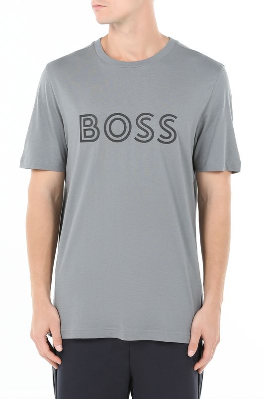 Футболка хлопковая с логотипом BOSS