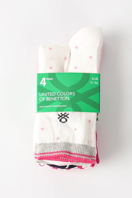 Дет. носки 4 пары Benetton Undercolors