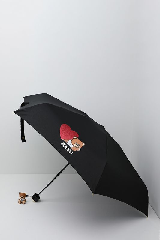 Зонт-автомат с принтом Teddy Heart Moschino