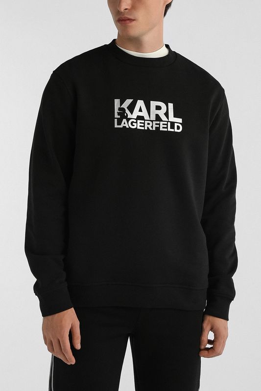 Свитшот хлопковый с логотипом Karl Lagerfeld