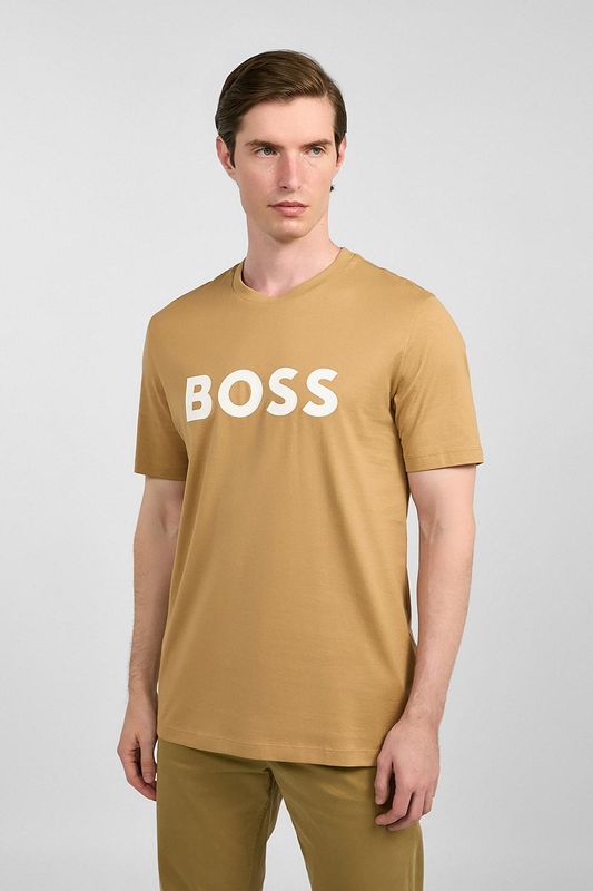 Футболка хлопковая с логотипом BOSS