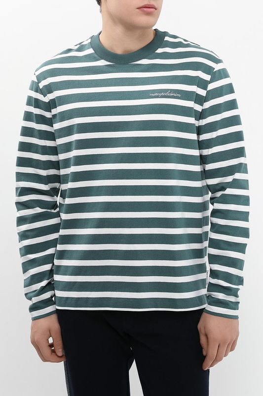 Лонгслив хлопковый в полоску Marc O'Polo Denim
