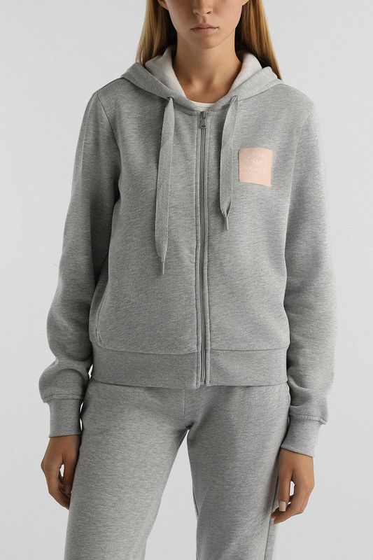Толстовка на молнии с капюшоном EMPORIO ARMANI