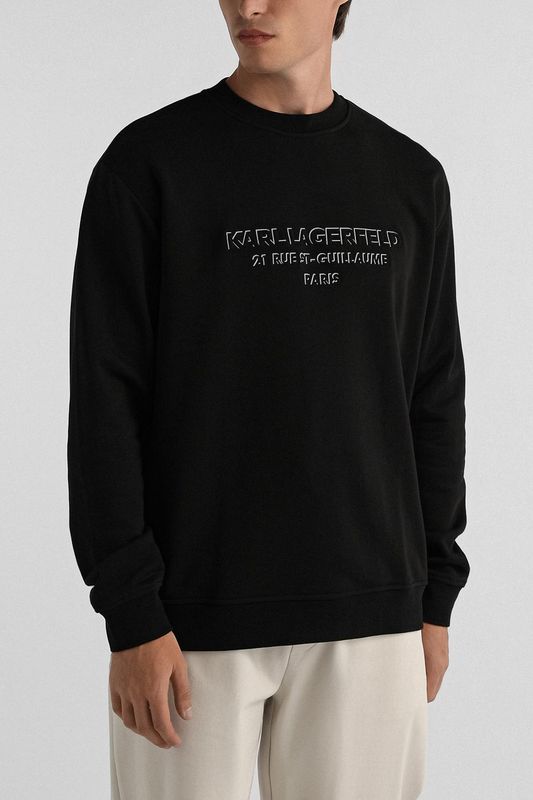 Свитшот хлопковый с логотипом Karl Lagerfeld