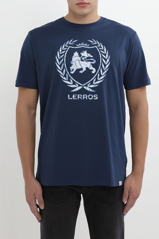 Футболка хлопковая с логотипом LERROS