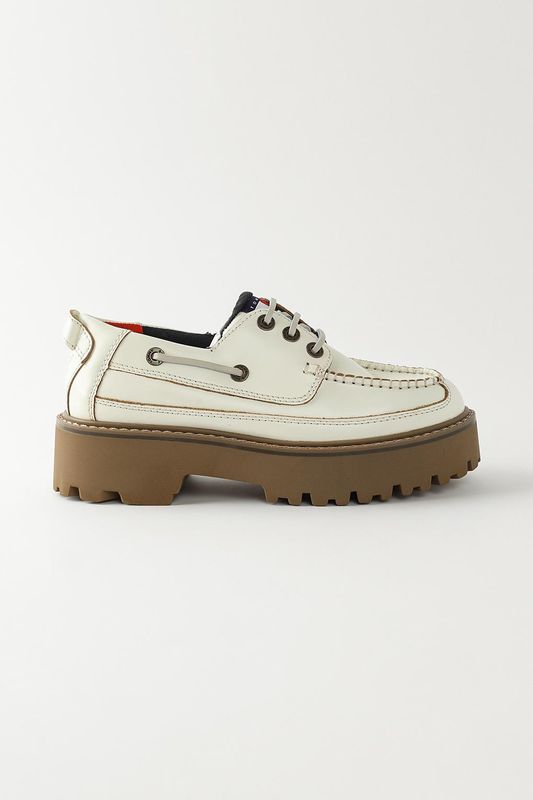 Полуботинки кожаные на высокой подошве Tommy Hilfiger