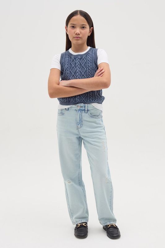 Джинсы рваные зауженные Republic of Denim